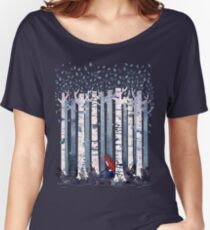The Birches (in Blue) Women's Relaxed Fit T-Shirt