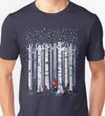 Die Birken (in Blau) Slim Fit T-Shirt