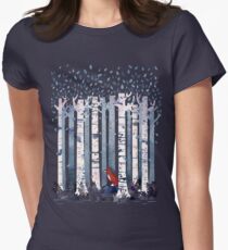 The Birches (in Blue) Women's Fitted T-Shirt