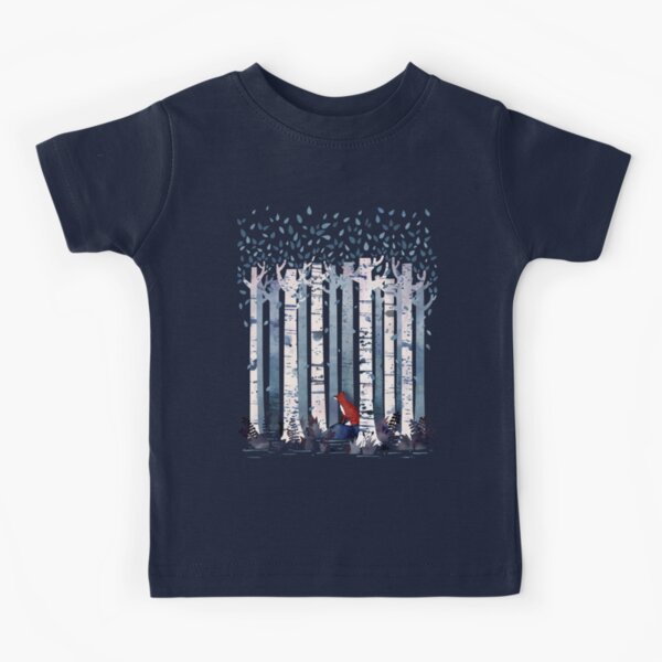 The Birches (in Blue) Kids T-Shirt