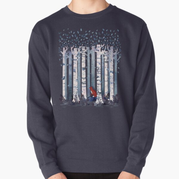 The Birches (in Blue) Pullover Sweatshirt