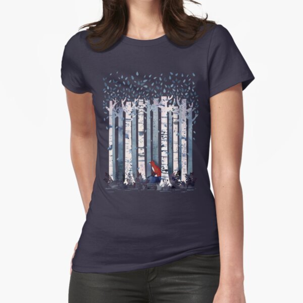 The Birches (in Blue) Fitted T-Shirt