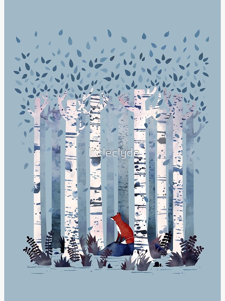 The Birches (in Blue) by littleclyde