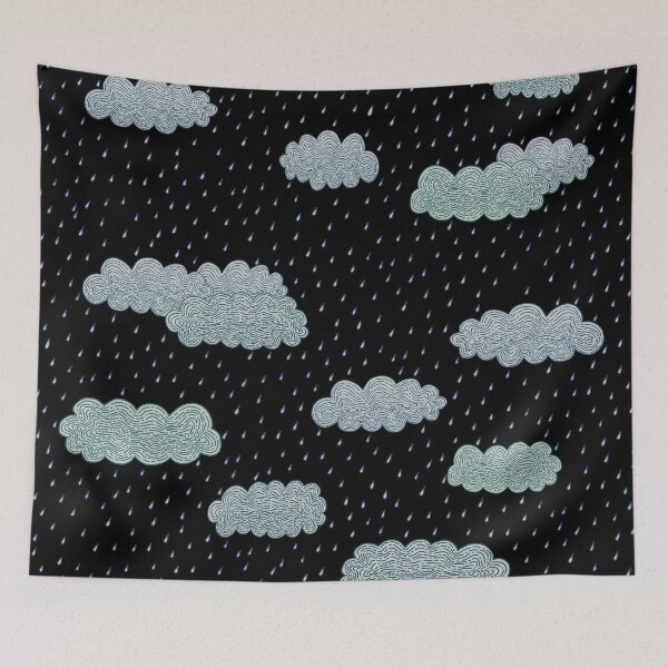 Item preview, Storm Cloud Blues on Black designed and sold by mothofthemist.