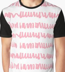 Pink brush Graphic T-Shirt