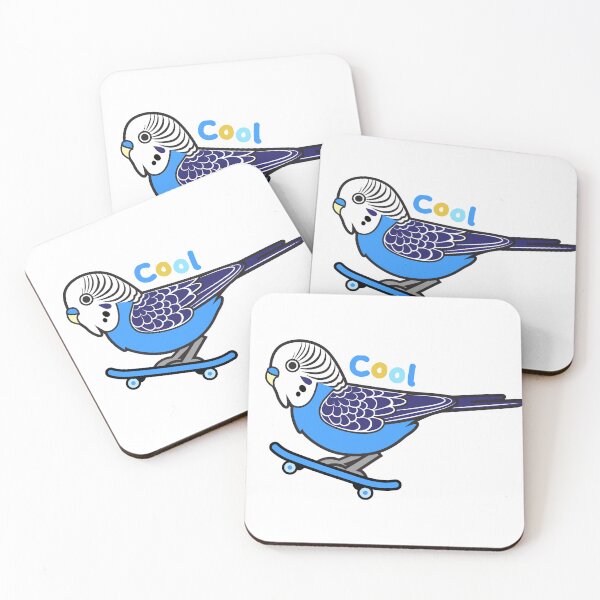 Item preview, Cool Skateboarding Blue Budgie  designed and sold by pheoniic.