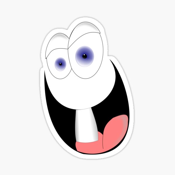 "Goofy Ahh Face" Sticker by votsis | Redbubble