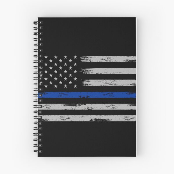 Item preview, American police flag, blue line flag, American flag, American police flag, blue line flag with distressed effect designed and sold by OutLoudDesigns.
