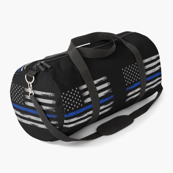 Item preview, American police flag, blue line flag, American flag, American police flag, blue line flag with distressed effect designed and sold by OutLoudDesigns.