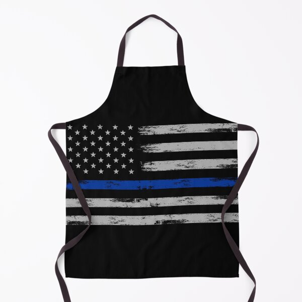 Item preview, American police flag, blue line flag, American flag, American police flag, blue line flag with distressed effect designed and sold by OutLoudDesigns.