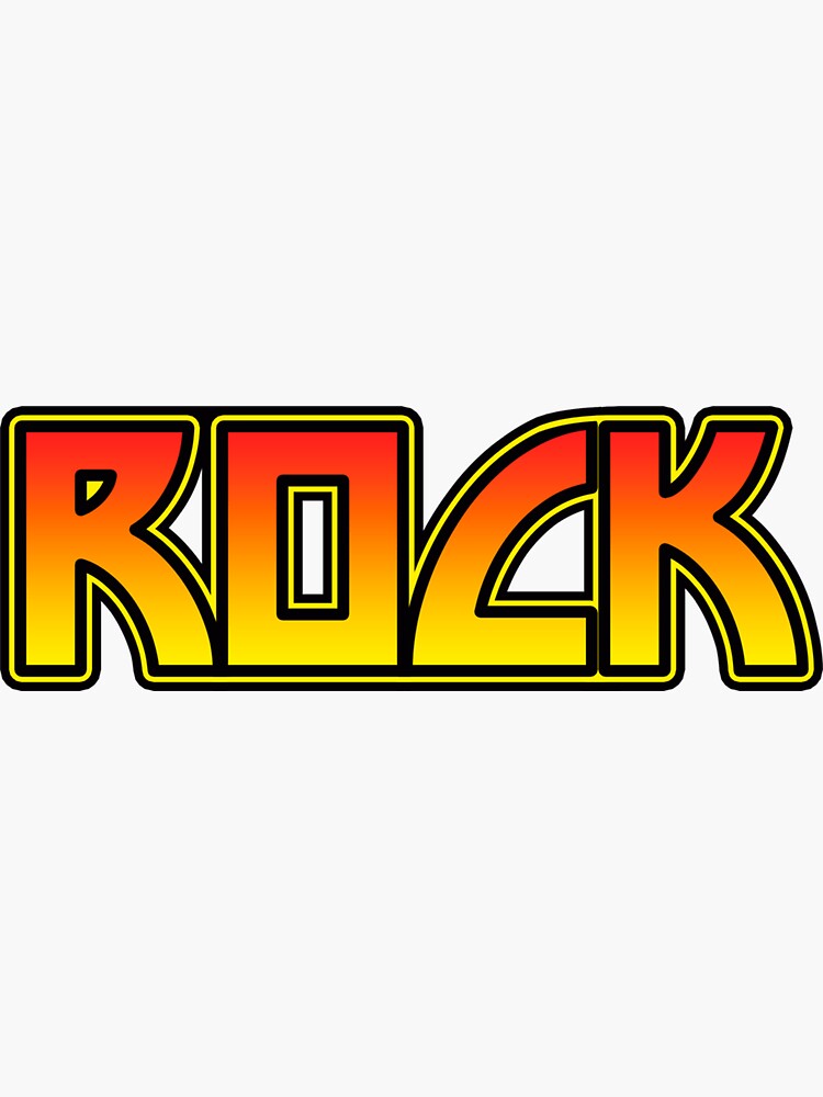 Rock Sticker Sticker For Sale By Ressaewbd2 Redbubble