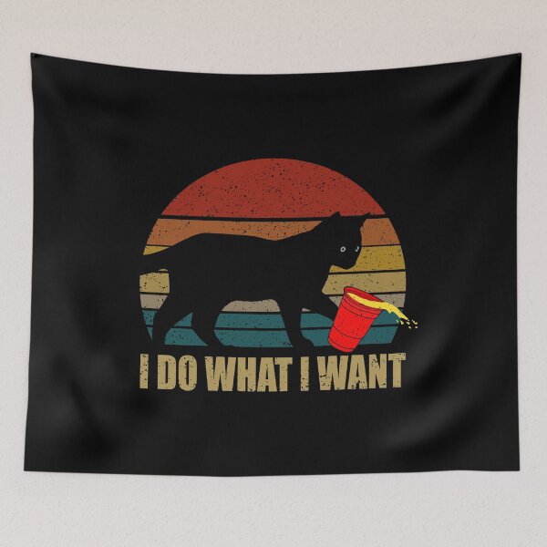 Item preview, I Do What I Want Funny Cat Lover designed and sold by JuxNdx.