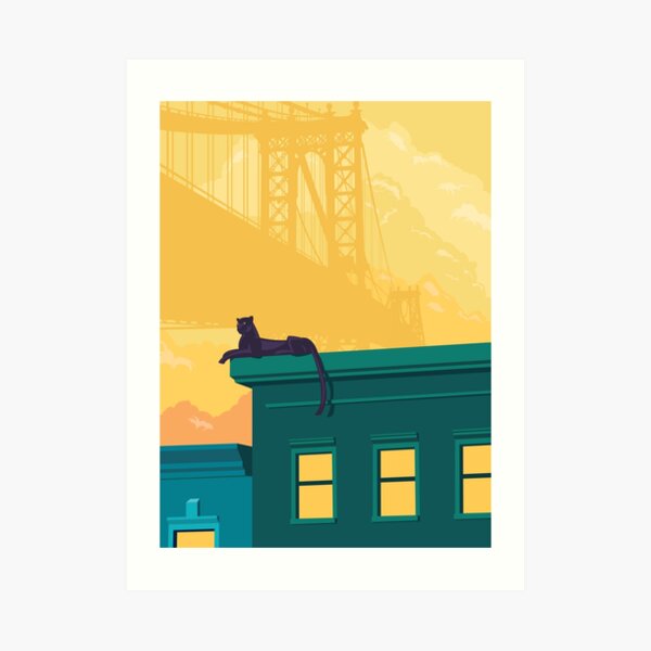 Urban jaguar Art Print