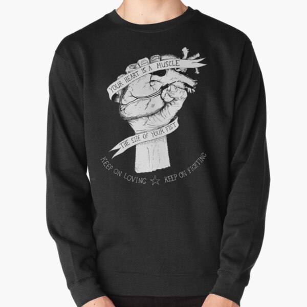 Your Heart Is A Muscle Reverse Pullover Sweatshirt