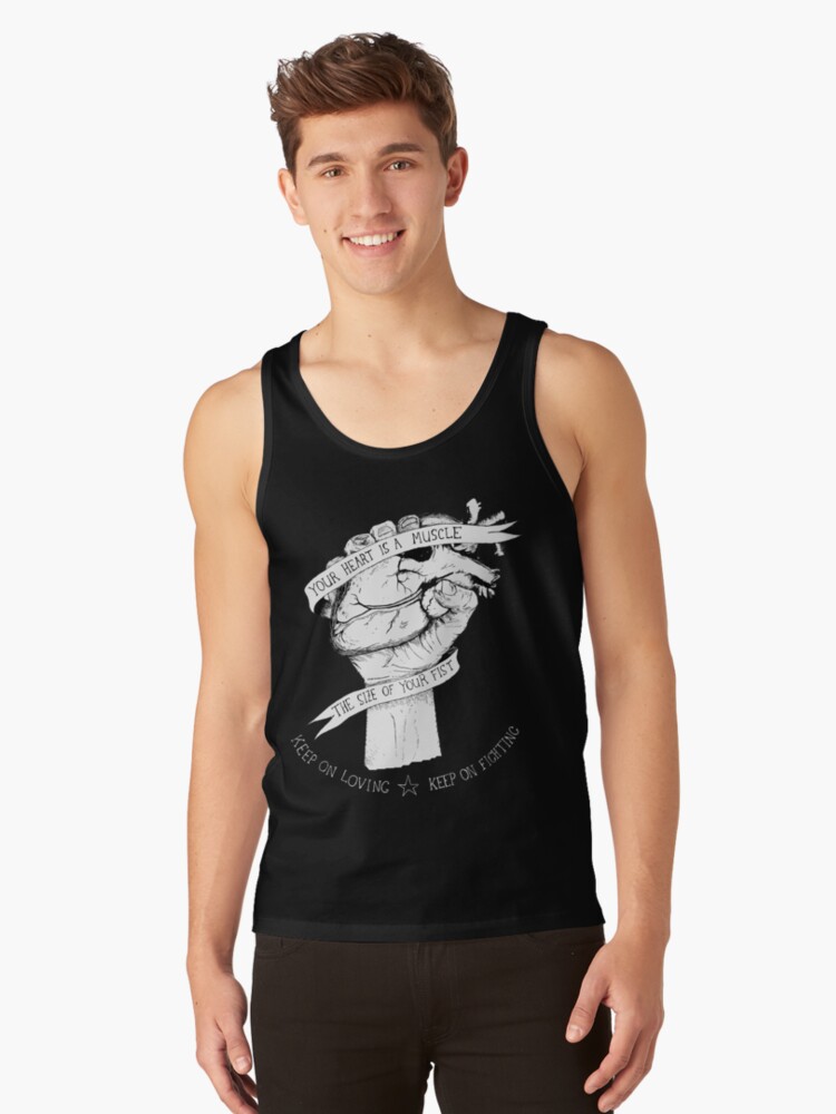Thumbnail 1 of 3, Tank Top, Your Heart Is A Muscle Reverse  designed and sold by sneddy.