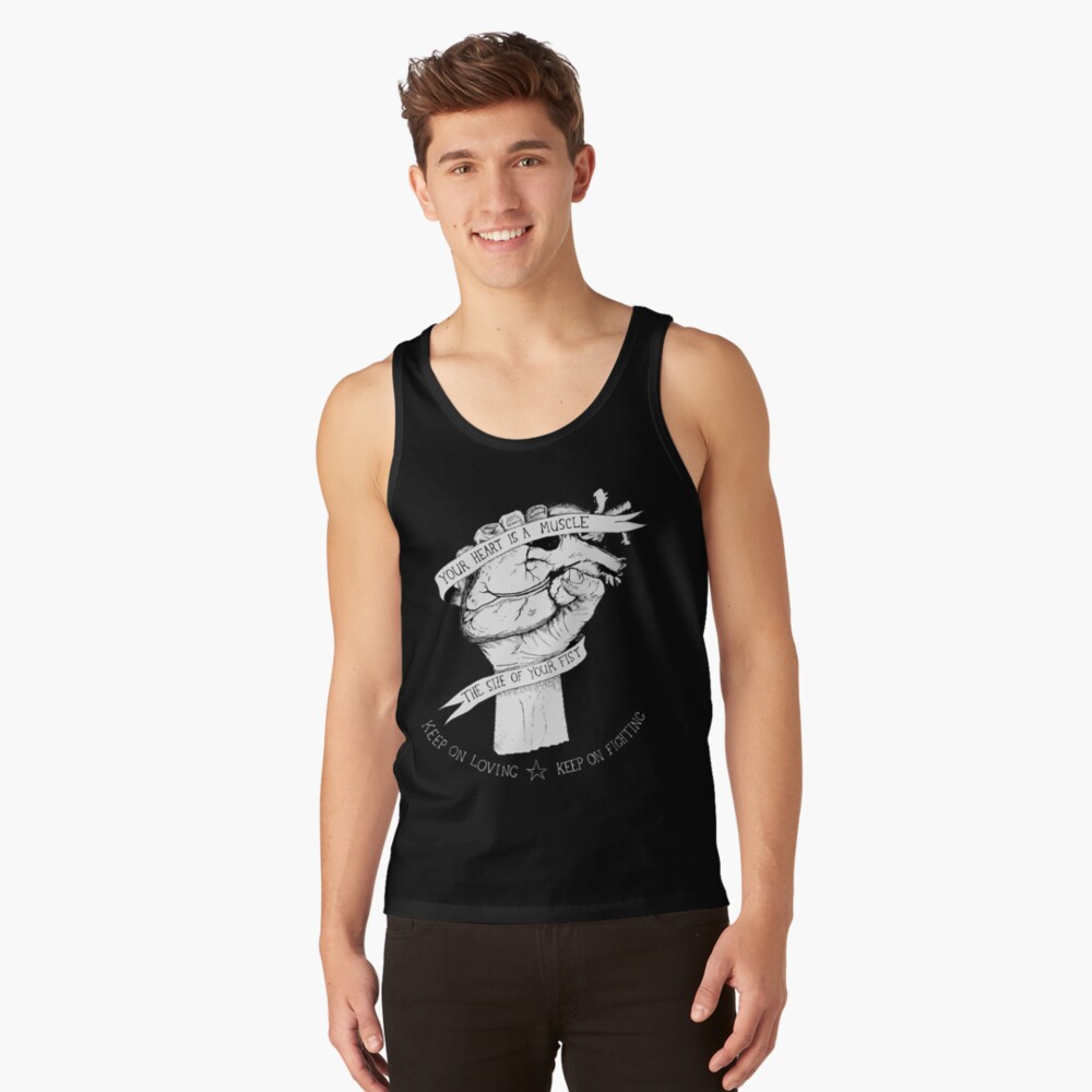 Your Heart Is A Muscle Reverse Tank Top