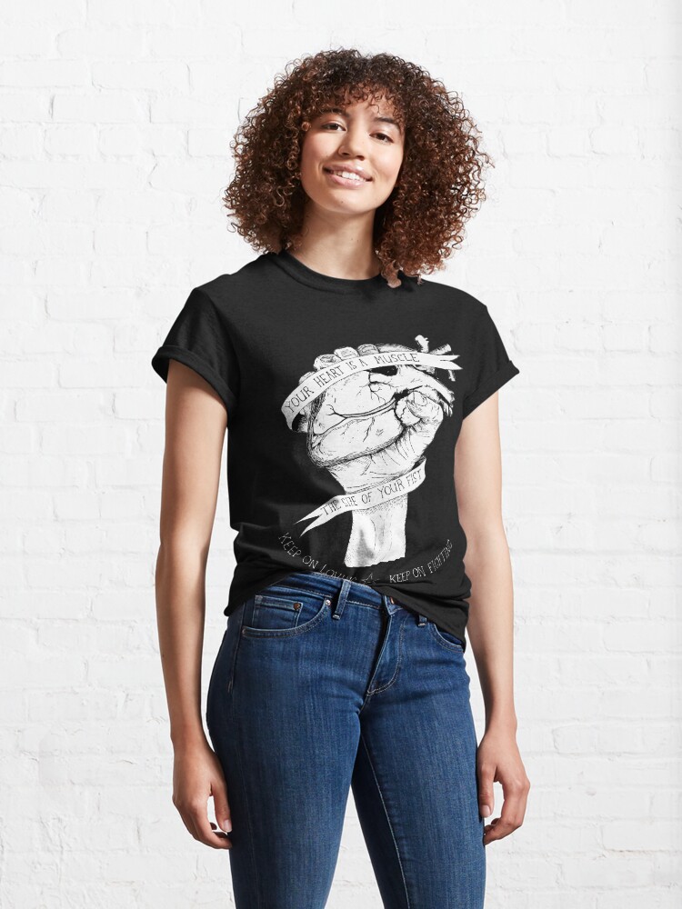 Alternate view of Your Heart Is A Muscle Reverse Classic T-Shirt