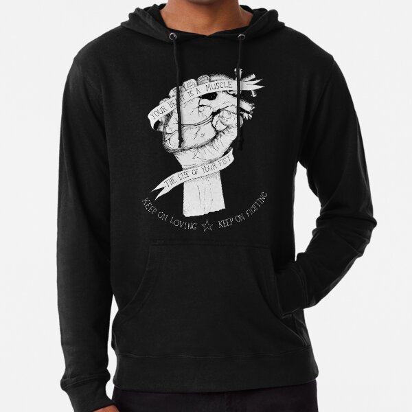 Your Heart Is A Muscle Reverse Lightweight Hoodie