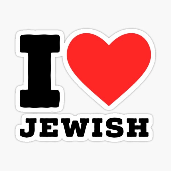 I love Jews Sticker