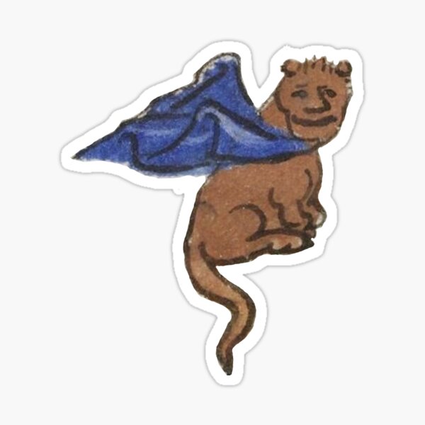 Vista previa del artículo con la obra «Medieval #20 - El Súper Gato», diseñado y vendido por libraryworm.