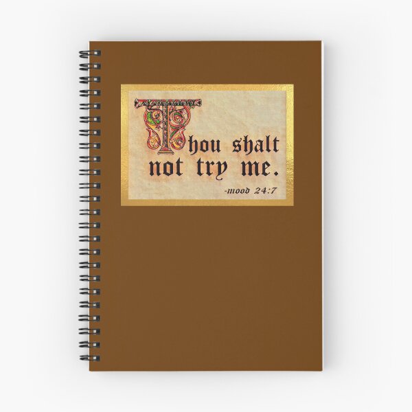 Item preview, Thou shalt not try me. designed and sold by DotorEaon.