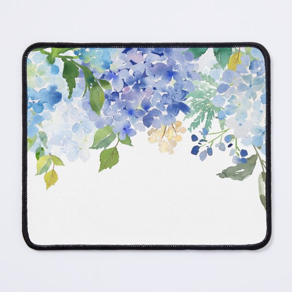 Item preview, Blue Lilac Watercolor Hydrangea designed and sold by junkydotcom.