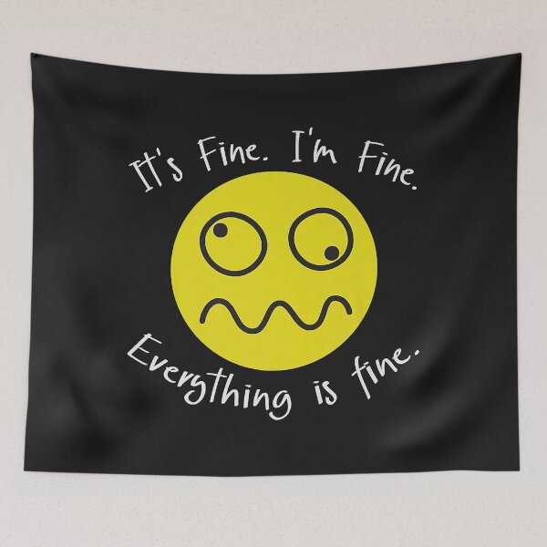 Item preview, Its Fine Im Fine Everythings Fine Funny Cat Absolutely Fine Premium designed and sold by luciaaljudith.