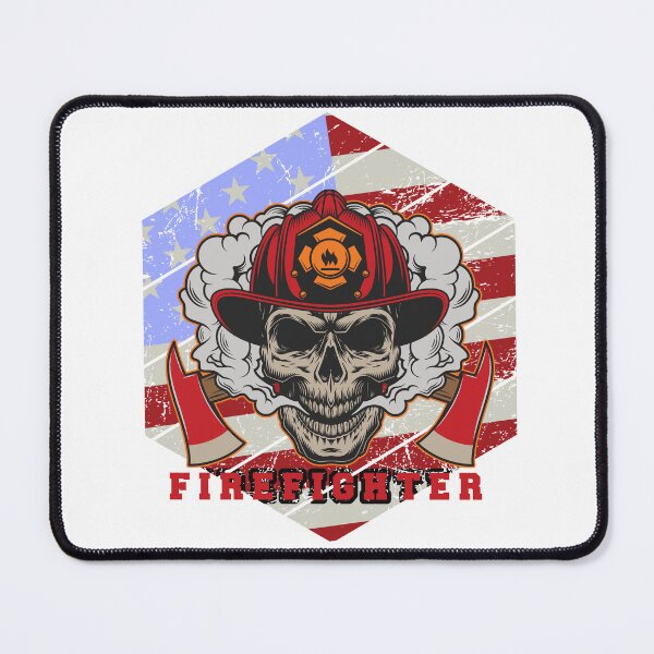 Item preview, Firefighter | Skull | American Flag | Patriotic | Fireman designed and sold by Ravenvine.