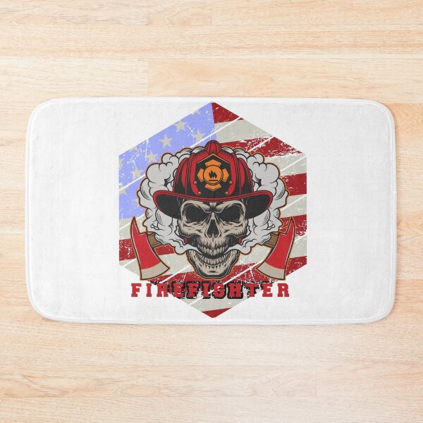 Item preview, Firefighter | Skull | American Flag | Patriotic | Fireman designed and sold by Ravenvine.