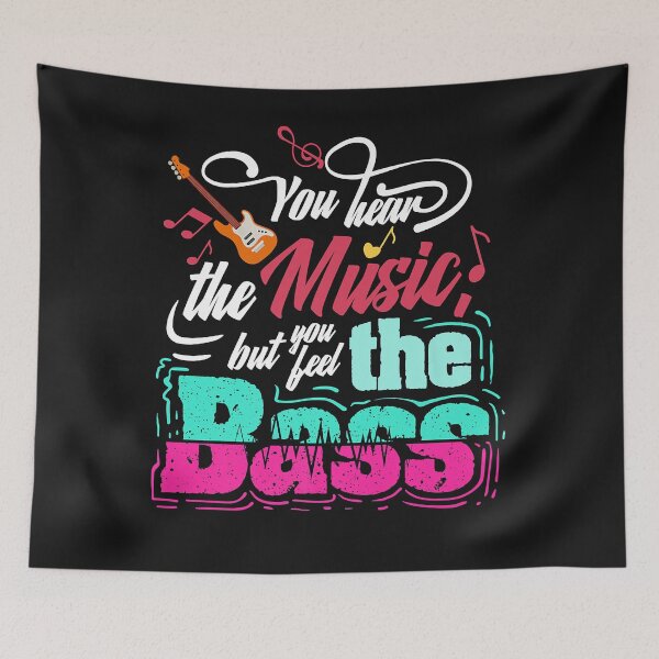 Item preview, You hear the music but you feel the Bass funny Bassist designed and sold by Lucius41244.