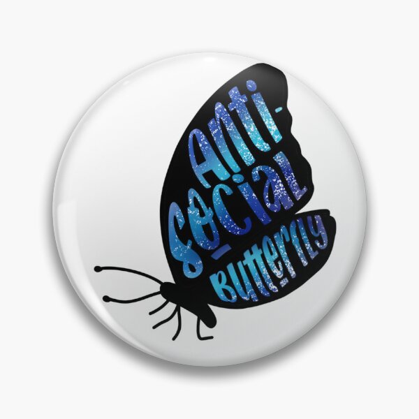 Item preview, ‘Anti-Social Butterfly’ Design designed and sold by DorazioDesigns.