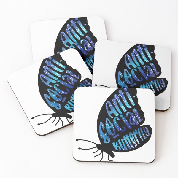 Item preview, ‘Anti-Social Butterfly’ Design designed and sold by DorazioDesigns.