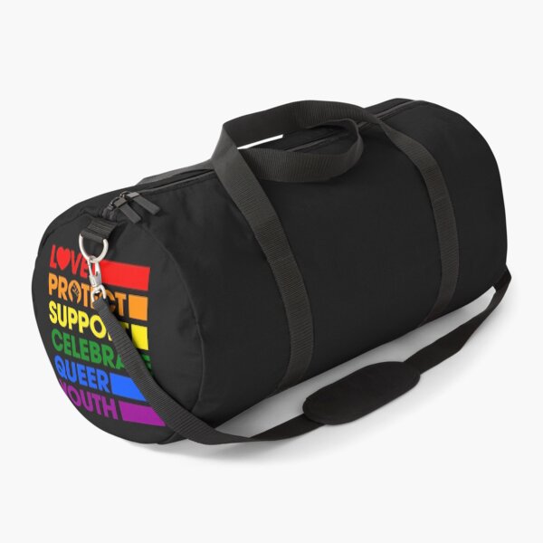 Item preview, Love Protect Support Celebrate Queer Youth LGBTQ Gay Ally Pullover Hoodie designed and sold by luciaaljudith.
