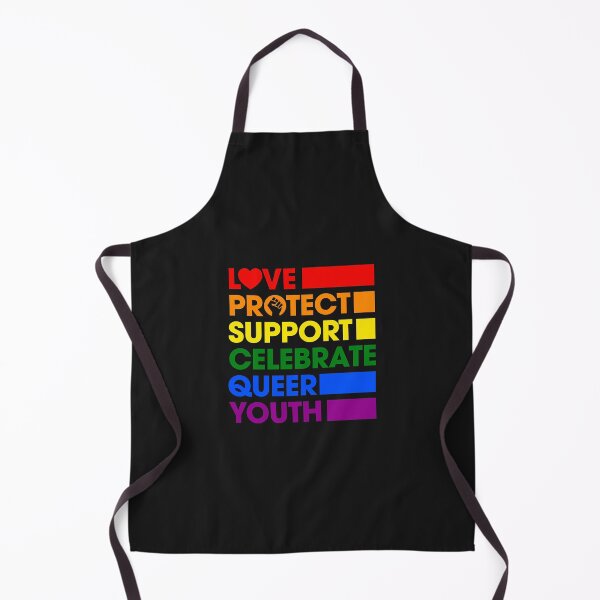 Item preview, Love Protect Support Celebrate Queer Youth LGBTQ Gay Ally Pullover Hoodie designed and sold by luciaaljudith.