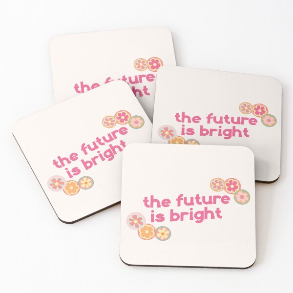 Item preview, The Future is Bright - Pink Floral designed and sold by danielalorenzo.