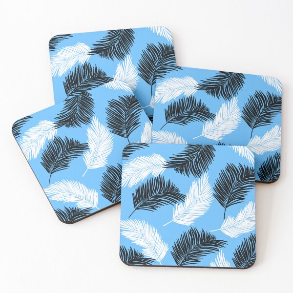 Item preview, Tropical wild leaves pattern palm on Blue designed and sold by GraphicsClub.