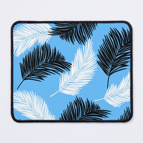 Item preview, Tropical wild leaves pattern palm on Blue designed and sold by GraphicsClub.