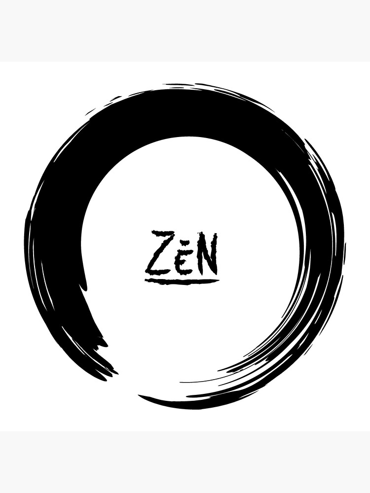 "zen" Sticker for Sale by Solahub Redbubble