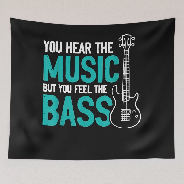 Item preview, You Hear The Music But You Feel The Bass Guitar Player Stage designed and sold by Lucius41244.