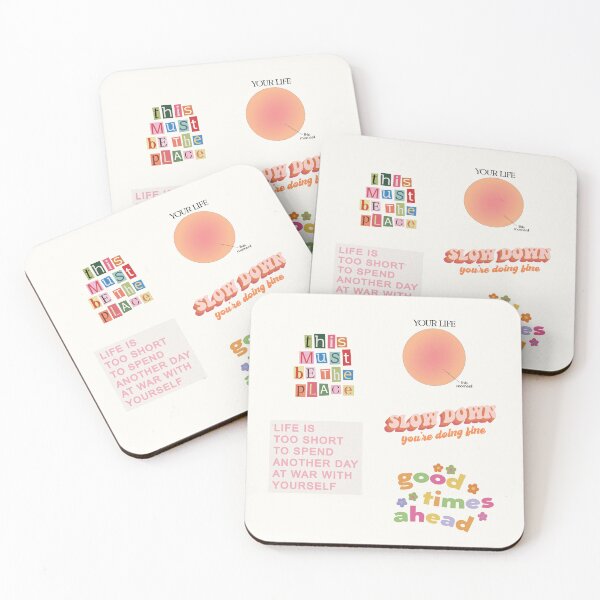 Item preview, Aesthetic Pastel Stamp Sticker Pack - Pink Orange Floral designed and sold by danielalorenzo.