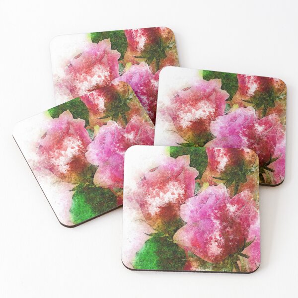 Item preview, Pink roses Abstract color designed and sold by artdragongift 15.