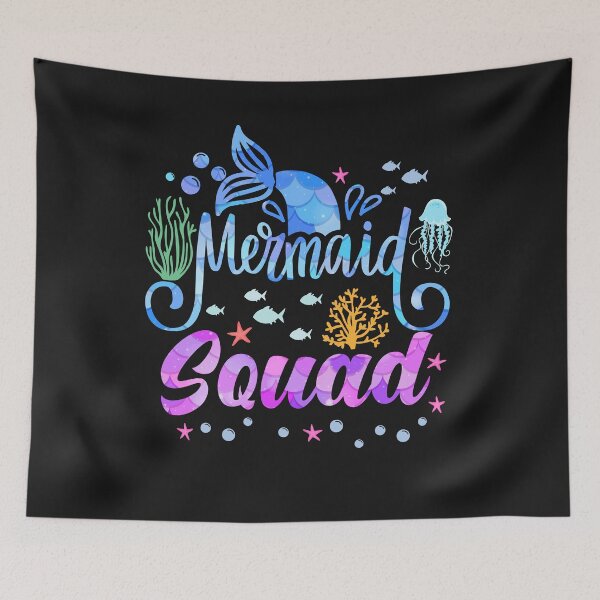 Item preview, Squad Of The Birthday Mermaid Family Matching Party Squad designed and sold by Deborah-Jones.