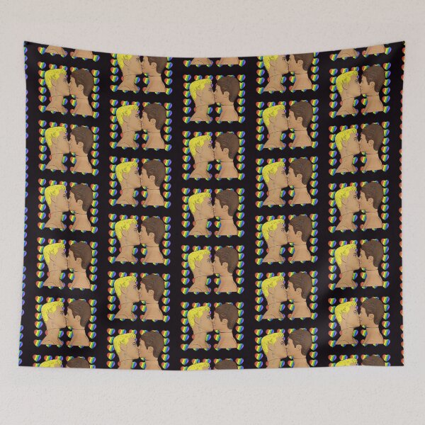 Item preview, Sweethearts Gay Kiss! Cool Queer Pop Art Design! designed and sold by loveplasticpam.