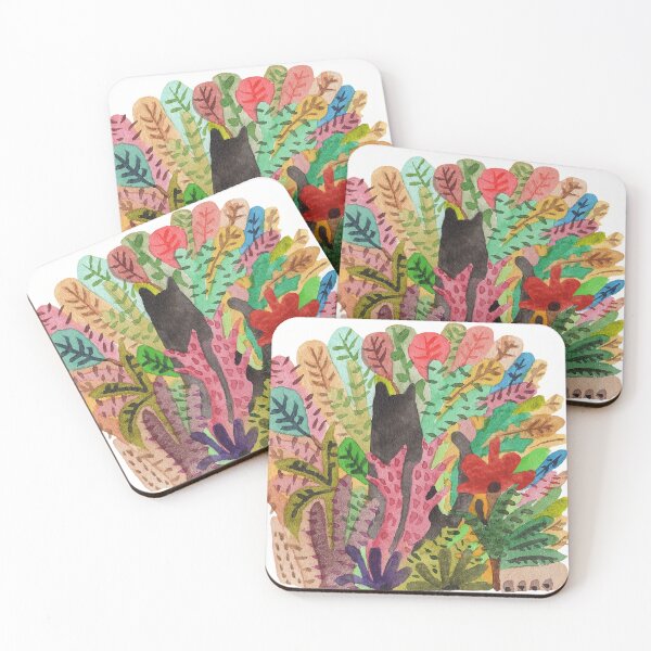 Item preview, Floral cats designed and sold by MarinaSotiriou.