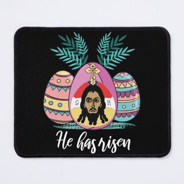 Item preview, Orthodox Easter Egg Cross Greek Lent Scripture designed and sold by alltheprints.