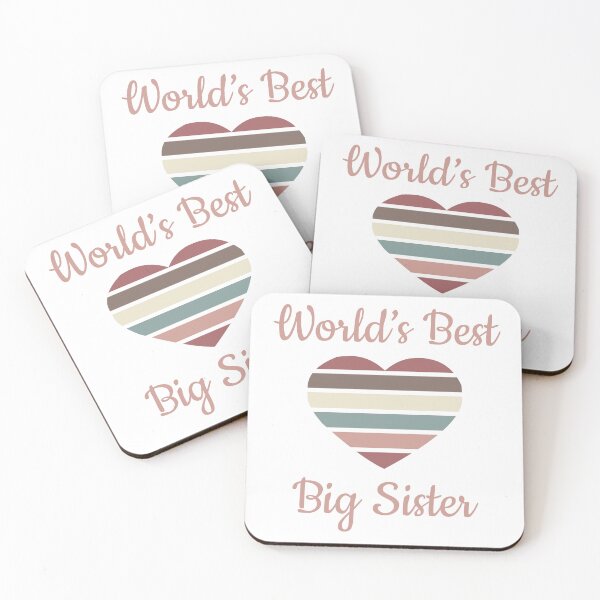 Item preview, World’s Best Big Sister Heart designed and sold by thepixelgarden.