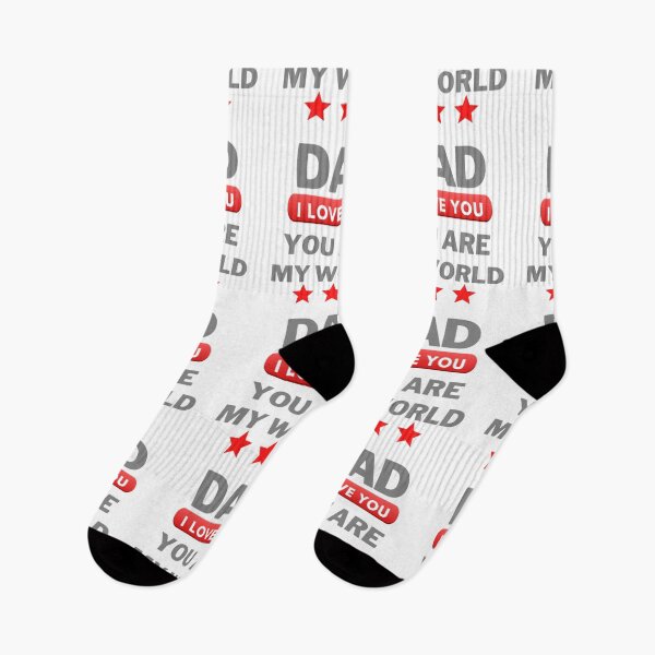 Item preview, Dad I love You ,You Are My World ,Happy Fathers Day  designed and sold by DeeCeeFashion.