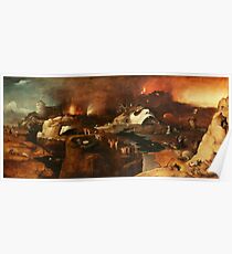 Christ's descent into Hell following Hieronymus Bosch Poster