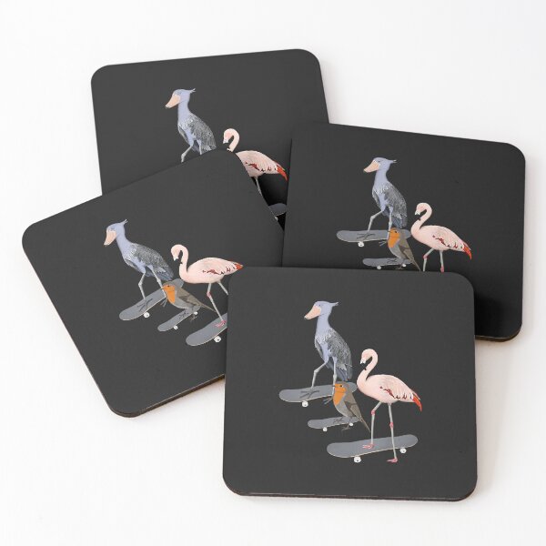 Item preview, Robin Shoebill Flamingo Bird Skateboard Birdwatcher Animal designed and sold by luciaaljudith.