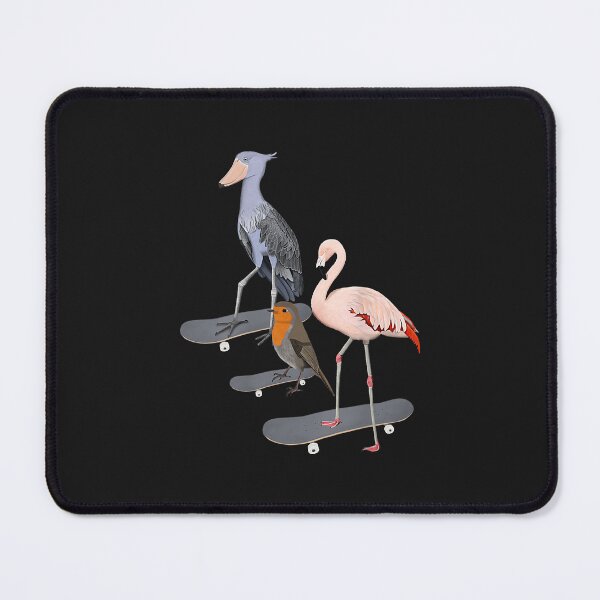 Item preview, Robin Shoebill Flamingo Bird Skateboard Birdwatcher Animal designed and sold by luciaaljudith.